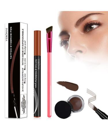 Anjoize Eyebrow Pen Anjoize 4d Laminated Brow Grooming Kit 4d Laminated Brow Starter Kit Anjoize Eyebrow Pen 4d Laminated Brow Starter Kit (Dark Brown)