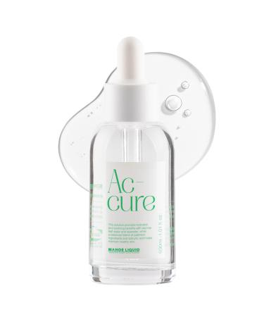 Mahoeliquid Ac-Cure Serum Korean Acne Serum with Salicylic Acid Tea Tree Leaf Water and Sea Water for Redness Treatment Oil-Balance and Clear-Looking Skin 30ml / 1.01 fl.oz