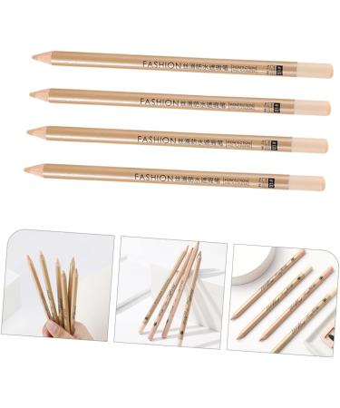  BIUDECO 4 Pieces Concealer Pen Face Paint Makeup Supplies for Ladies Makeup Concealer Pencil Highlights Concealer Pencil Cosmetic Concealer Pen Freckle Concealer Pencil White Wooden - Buy Online on GoSupps.com