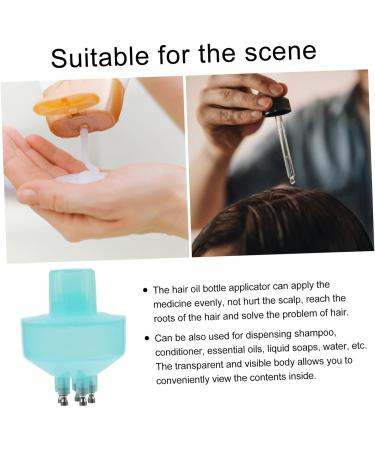 Hair Color Applicator Bottle Set Dying Tools with Comb & Dropper for Easy Hair Dyeing 6.3X4.5cm Blue - Buy Online on GoSupps.com