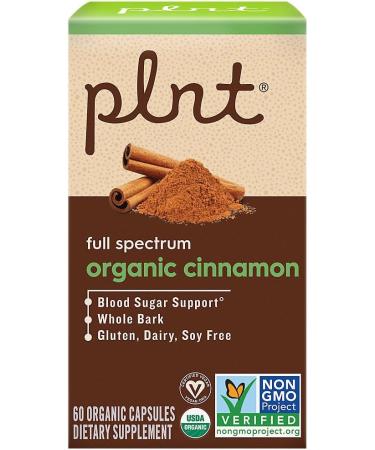 Organic Cinnamon a" Full Spectrum a" Blood Sugar Support (60 Organic Capsules) - Buy Online on GoSupps.com