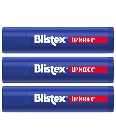 Blistex Lip Medex Stick 0.15 oz Each Advanced Hydration Medicated Relief with Cooling Soothes and Protects Restores Healthy Moisture Balance to Lips 3 Count 1 Pack 3 Count (Pack of 1) - Buy Online on GoSupps.com