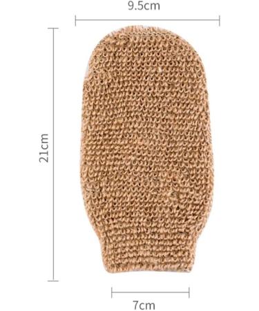 Milists Jute Fiber Bath Hand Shoes & Soap Bag 2 Piece Set for Foaming & Drying Soap | Natural Shower Gloves - Buy Online on GoSupps.com