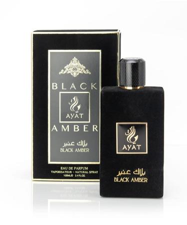 AYAT PERFUMES - 100ml - Eau De Parfum for Women - Arabian Oriental Scent - Dubai Perfume Made and designed in United Arab Emirates (Black Amber)