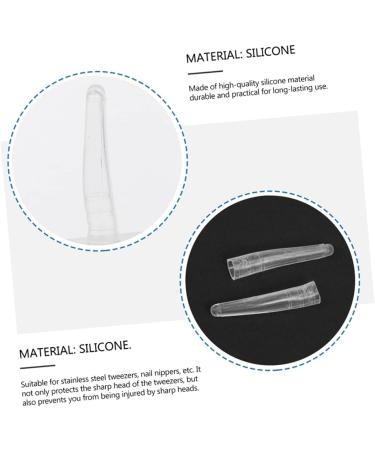 Baluue 200 Pieces Transparent Cleaning Sleeves for Scissors & Tweezers - Slipproof Plastic Protection for Eyelashes - Buy Online on GoSupps.com