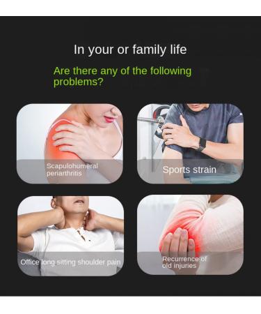 Shoulder Brace for Men & Women | Support for Torn Rotator Cuff | Compression Sleeve for Pain Relief & Stability | Adjustable Shoulder Immobilizer - Black - Buy Online on GoSupps.com