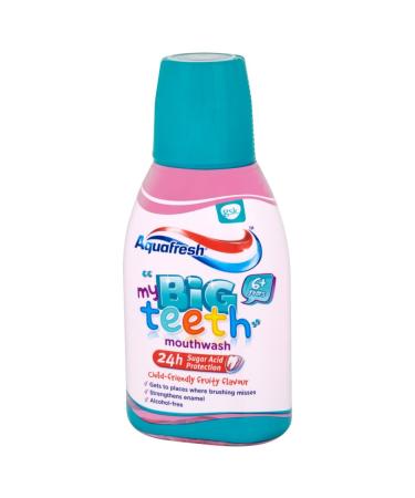 Aquafresh Mouthwash Big Teeth 300ml - Fresh Breath & Oral Care | International Shipping Available - Buy Online on GoSupps.com