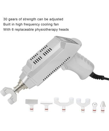 Electrical Spinal Massage Device - 6 Adjustable Massage Heads for Body Relaxation & Chiropractic Alignment (Silver EU) - Buy Online on GoSupps.com