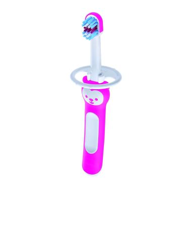 MAM Learn To Brush Set - Children's Toothbrush (Pink 2 Pack) for Ages 5 Months+ | International Shipping - Buy Online on GoSupps.com