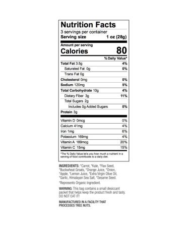 Brads Raw Kale Chips - 3 oz | Healthy Snack, Gluten-Free & Vegan - Buy Online on GoSupps.com
