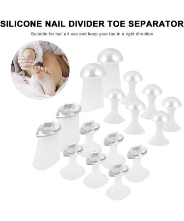 Minkissy Silicone Toe Separators - Pearl Style Spacers for Pedicures and Nail Art at Home or Salon - Buy Online on GoSupps.com