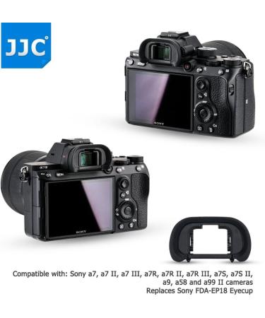2 Pack Camera Eyecup Replacement for Sony A9II A7RIV A7RIII A7III - FDA-EP18 EP16 EP15 Compatible - Buy Online on GoSupps.com
