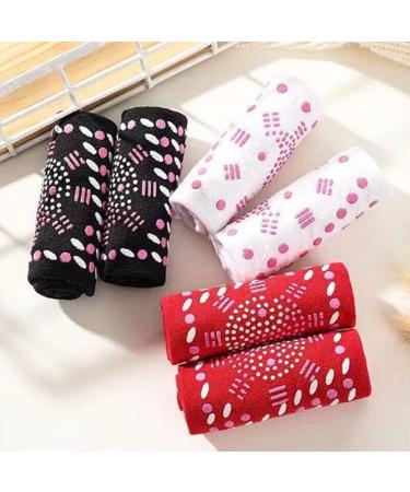 Tourmaline Lymphvity Slimming Health Socks - Set of 3 | Acupressure, Self-Heating, Magnetic Therapy | Red Color - Buy Online on GoSupps.com