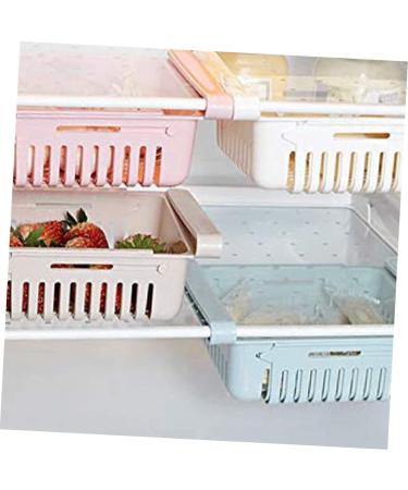 Zerodeko 2pcs Box Refrigerator Can Organizer for Fridge Non-perforating Kitchen Rack Drawer Food Shelf - Buy Online on GoSupps.com