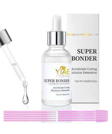 Yaie Super Bonder eyelash glue accelerator 15ml reinforcement agent of the eyelash adhesive for eyelash extensions set bond and Seal lash glue partner low irritation maximize eyelash glue starch - Buy Online on GoSupps.com