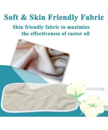 Reusable Castor Oil Packs - Soft Compress for Liver Detox Neck Relaxation & Muscle Pain Relief | Ethereal Castor Oil Wraps - Buy Online on GoSupps.com