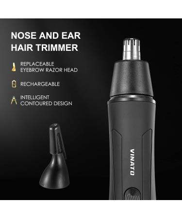 VINATO Electric Trimmer Tool Set - All-in-One Mens Grooming Kit for Body, Nose, and Beard Hair Trimming - Perfect Anniversary or Birthday Gift for Dad, Husband, Boyfriend - Black - Buy Online on GoSupps.com