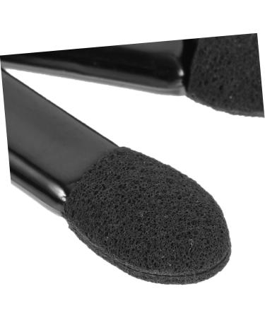 WOONEKY 100pcs Mini Eyeshadow Swab Mascara Wand Foam Eyeshadow Lip Scrub Brush Black Plastic - Buy Online on GoSupps.com