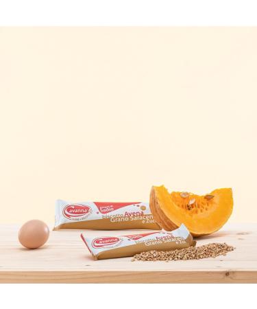  Cavanna Cavanna Oatmeal cookies with buckwheat and pumpkin individually wrapped 30 g - low sodium (display 30 pieces) - Made in Italy - Buy Online on GoSupps.com