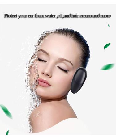 10 Pairs Black Plastic Ear Cover Pads for Hair Salon Dye Coloring - Ear Protector Earmuffs for Hair Treatment - Buy Online on GoSupps.com