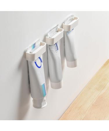 Toothpaste Tube Clamp - No-Punching Tooth Paste Tube Squeezers - Multipurpose Toothpaste Holder Bathroom Accessories for Organization Qmisify - Buy Online on GoSupps.com