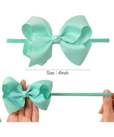 40pcs Baby Girl Headbands: Grosgrain Ribbon Hair Bows for Newborns & Toddlers - Buy Online on GoSupps.com