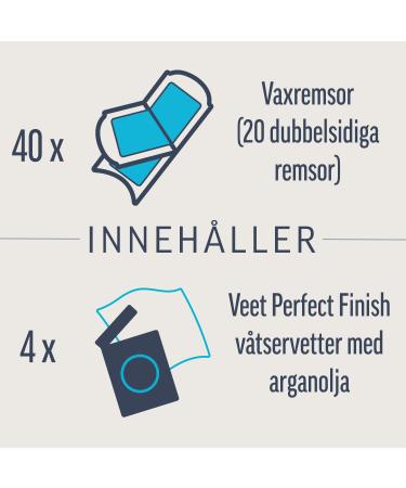 Veet Expert Wax Strips for Normal Skin - 40 Pieces for Legs & Body | International Shipping Available - Buy Online on GoSupps.com