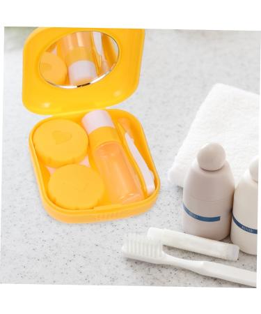 Partykindom 4-Piece Contact Lens Case Set | Colored Cosmetic Lens Containers | Mini Protection for All Contact Lenses - Buy Online on GoSupps.com