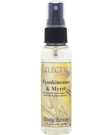Frankincense And Myrrh Body Spray (Double Strength) 2 ounces Body Mist for Women with Clean Light & Gentle Fragrance Long Lasting Perfume with Comforting Scent for Men & Women Cologne with Soft Double Strength 2 Fl Oz (Pack of 1)