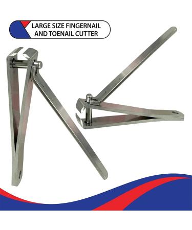 YNR Straight Large Nail Clippers - 80mm Heavy Duty Stainless Steel Sharpest Thick Toenail Fingernail Cutter for Men and Women - Buy Online on GoSupps.com