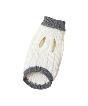 Petyoung dog sweater vest warm coat pet knitting winter sweater warm knitting clothes for small medium -sized dogs S. beige