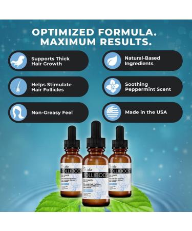 Folliboost Hair Growth Serum with Biotin & Natural Ingredients - 2 oz - Fight Hair Loss - Made in USA - Buy Online on GoSupps.com