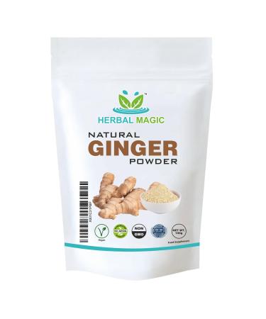 Herbal Magic's Pure & Natural Ginger Powder - King of Spices - High Strength- Vibrant Smoothies Shakes Soups Juices Baking - Free from Fillers & Preservatives-100g Ginger Powder 100 g (Pack of 1)