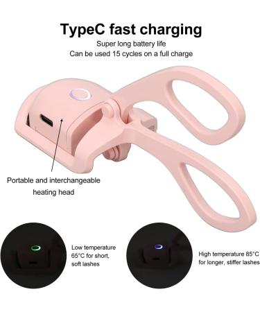 Rechargeable Heated Eyelash Curler - Fast Heating Long-Lasting 2 Modes Soft Silicone Pad | Perfect for Stunning Lashes Shop Internationally - Buy Online on GoSupps.com