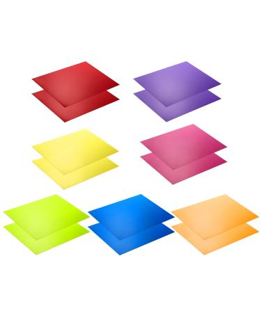 Neewer 14 Pieces Flash Lighting Gel Filter Kit in 7 Colors - 11x8.6 inches Transparent Color Correction Lighting Film Plastic Sheets