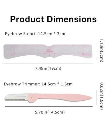 Buy Eyebrow Stencil Kit - 24 Reusable Shaper Templates for Effortless Makeup | International Shipping Available - Buy Online on GoSupps.com