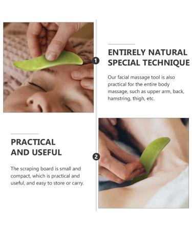 Buy Beaupretty 3pcs Gua Sha Set - Jade Scraping Boards Facial Spatula & Body Massager for Effective Acupoint Therapy & Muscle Relief - Buy Online on GoSupps.com