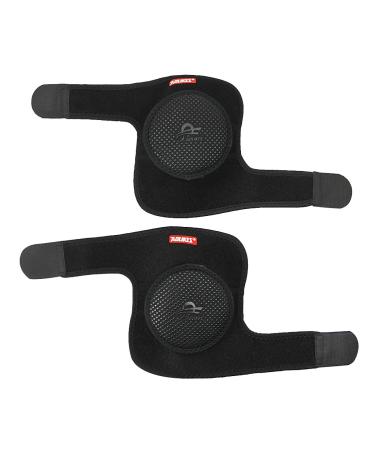 Adjustable Neoprene Elbow Braces for Kids - Breathable Support Pads for Sports Dance & Outdoor Activities - Solid Black - Buy Online on GoSupps.com
