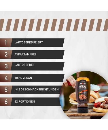 Body Attack BBQ Sauce - 0% Sugar & 0% Fat | Perfect for All Diets | 320ml (2 Pack) - International Shipping Available - Buy Online on GoSupps.com