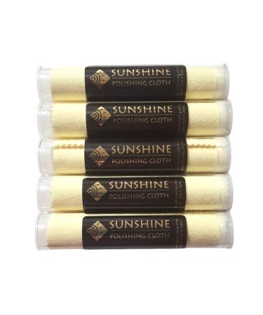 Sunshine 5 Polishing Cloths Jewelry Cleaner Tube Silver Brass Gold Copper - Buy Online on GoSupps.com