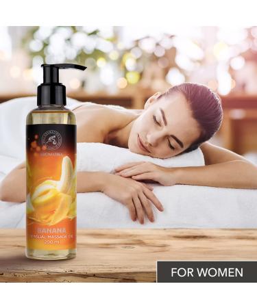 Sensual Banana Massage Oil 200g - Edible Relaxation Body Oil with Almond & Grape Seed - Natural Kissable Massage Essentials - Buy Online on GoSupps.com