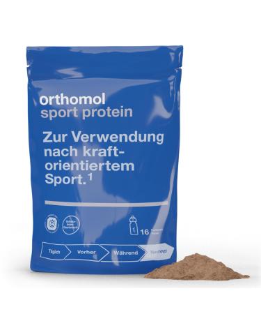 Orthomol Sport Protein - Regeneration after the strength sport - protein powder with creatine and BCAAS - chocolate flavor - powder 16 St. daily portions - Buy Online on GoSupps.com
