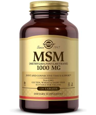 Solgar MSM (Methylsulfonylmethane) 1000 mg 120 Tablets