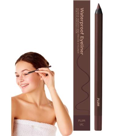 : Crayons Yeux Pour Femmes Double Fonction R sistant 24h L'eau Crayon Aiguiser Maquillage De Beaut Lisse Et Imperm able Avec Stylo Sourcils Pour Le Voyage Natation Soir es Couleur de prune - Buy Online on GoSupps.com