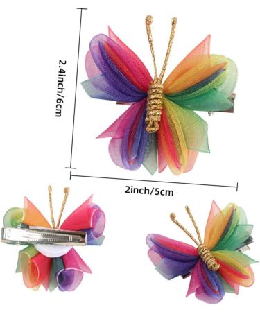 Beaupretty 21 Pairs Mesh Butterfly Hair Accessories Hair Pin Hair Barrettes Hair Clip Hair Accessories Double Ball Hair Ties Hair Accessory Hair Decoration Butterfly Barrettes - Buy Online on GoSupps.com