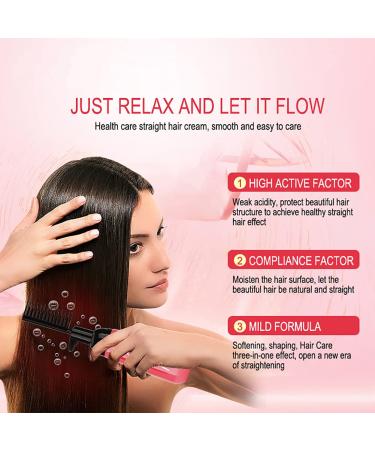 CIWICH Argan Oil & Keratin Straight Hair Cream - 4.5 Fl Oz | Hair Straightening Treatment | Light Fragrance | All Hair Types - Buy Online on GoSupps.com