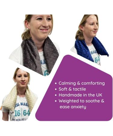 Blue Weighted Sensory Neck Wrap - Calming Proprioceptive Input for Anxiety, Stress Relief, Autism, PTSD, Aspergers - Buy Online on GoSupps.com