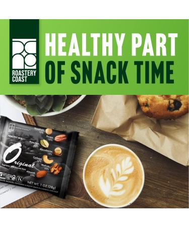 Roastery Coast Daily Nuts Original Mixed Nuts Snack Packs - 22 Individually Wrapped Packs, Unsalted & Peanut-Free Assorted Nut Snacks - Buy Online on GoSupps.com
