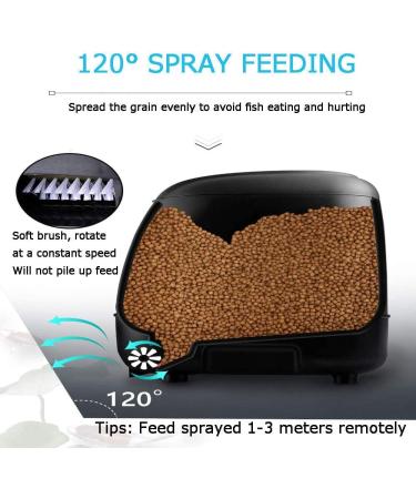 10L Automatic Fish Feeder Pond Fish Feeder Outdoor Fish Food Dispenser Large Moisture Proof Timer Feeding Food Dispenser(BLACK) 10L# - Buy Online on GoSupps.com