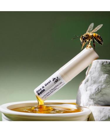 Moisturizing Tallow Lip Care Balm Grass-Fed Beef Tallow Lip Balm with Honey Shea Butter & Squalane Natural Lip Care for Dry Chapped Lips 3Pack - Buy Online on GoSupps.com